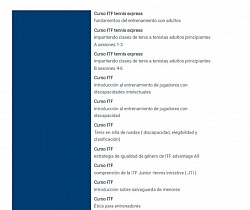 Hoja , curso itf