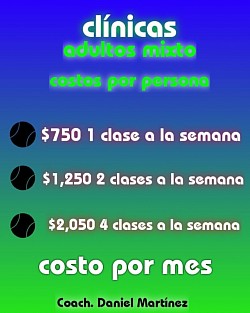 Clínica de tenis cartel